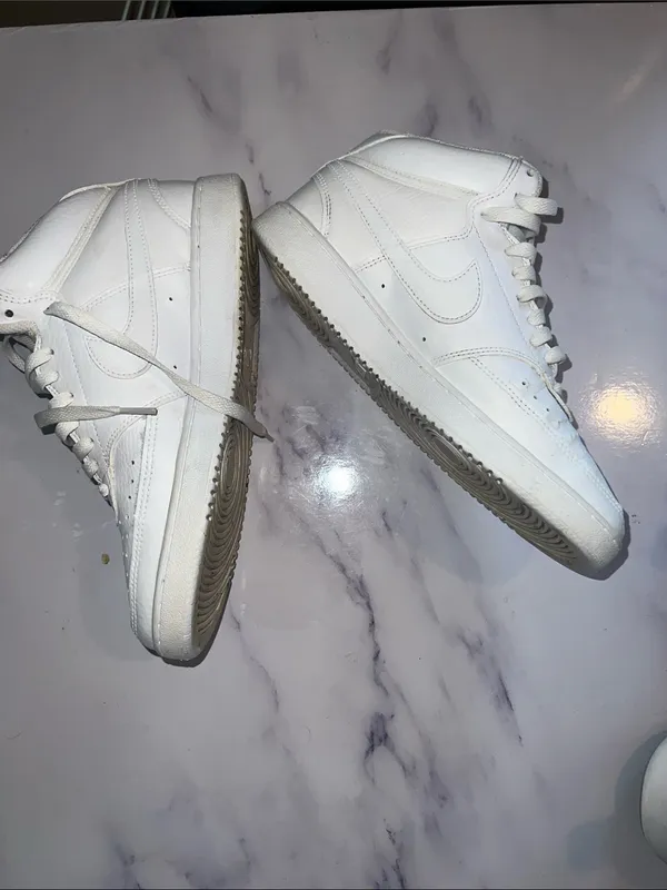Nike Court Vision Mid Basketball Sneakers CD5436-100 White New Women's Size 8.5 - Image 3