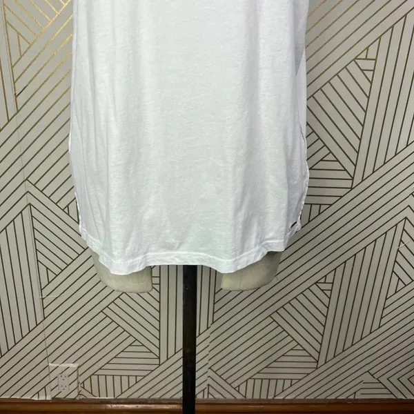 n:Philanthropy Verbena Stripe Shoulder T-Shirt in White Size US‎ Medium - Image 6