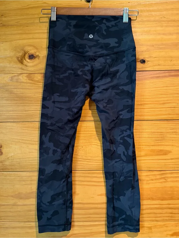 Lululemon Align Crop Leggings 21" Incognito Camo Multi Grey 4 W6AVIS High Rise - Image 2