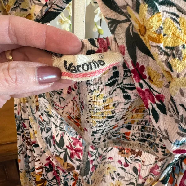 Anthropologie Maronie Floral Front Cutout Jumpsuit Size S NWT - Image 3