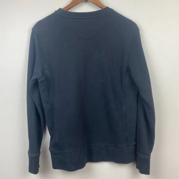 Life Is Good Sweatshirt Small Crewneck Black Stars Graphic Long‎ Sleeve Casual - Image 4