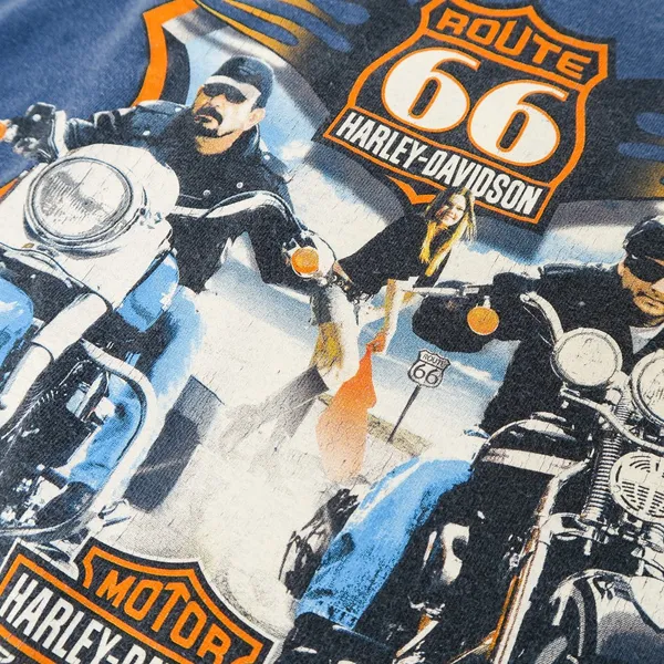 Vintage Y2K 2004 Harley Davidson Route 66 Shirt - Image 8