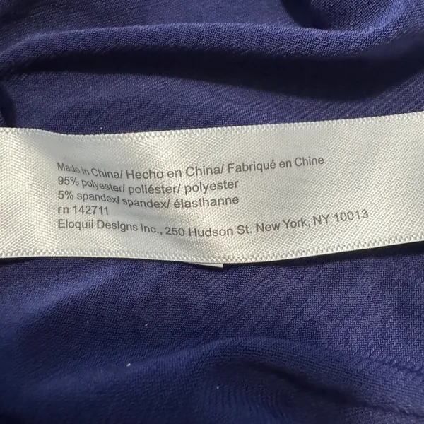 NWT ELOQUII Royal Blue One Shoulder Draped Ruched‎ Maxi Dress Size 22 Formal - Image 5