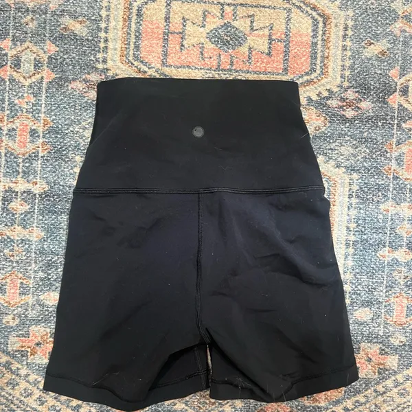 Yogalicious Black High-Waist Bike Shorts - Image 2