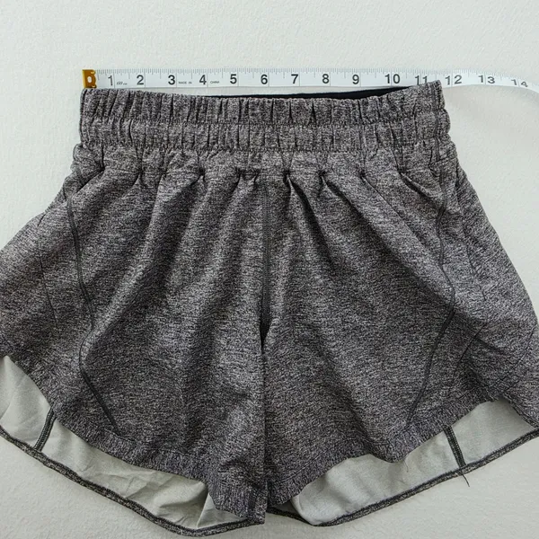 Lululemon Track That Short 5" Heathered Grey W7AUZS Size 4 High Rise Running - Image 11