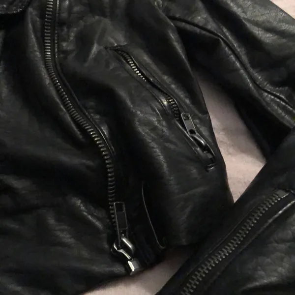 Free people leather boomer jacket - Image 3