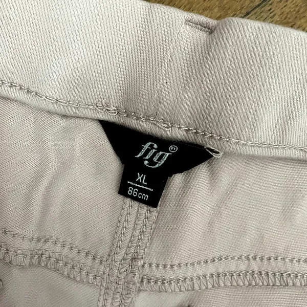 FIGS Comfortable Trousers XL Light Pink Women Stretch Cotton Blend - Image 3