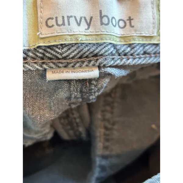 Ann Taylor LOFT Curvy Bootcut Corduroy Pants Gray Mid Rise Size 12 - Image 4