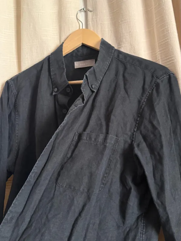 Everlane Black Button-Up Long Sleeve Shirt - Image 2