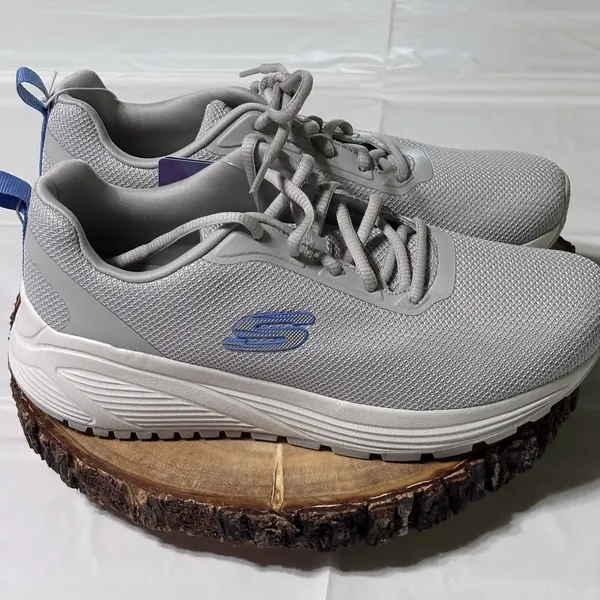 Skechers Women's Memory Foam Gray Athletic Walking Sneakers Shoes Size 7.5 NWT S - Image 4