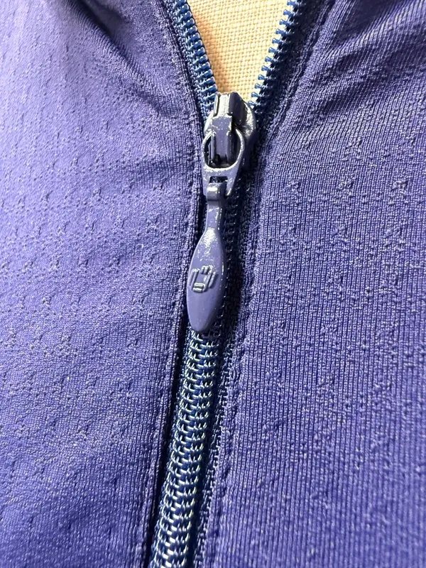 IBKUL Sleeveless Zip Polo Tank Blue Size L - Image 3