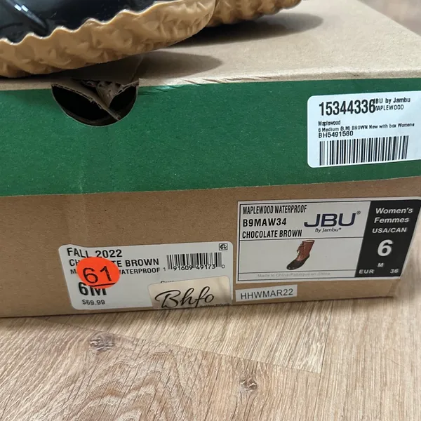 JBU by‎ Jambu | NWT Maplewood Waterproof Duck RainBoots Chocolate Brown Black, 6 - Image 8