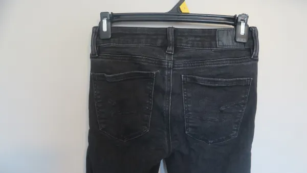 American Eagle Outfitters next level stretch jegging jeans in black size 0 short. - Image 8