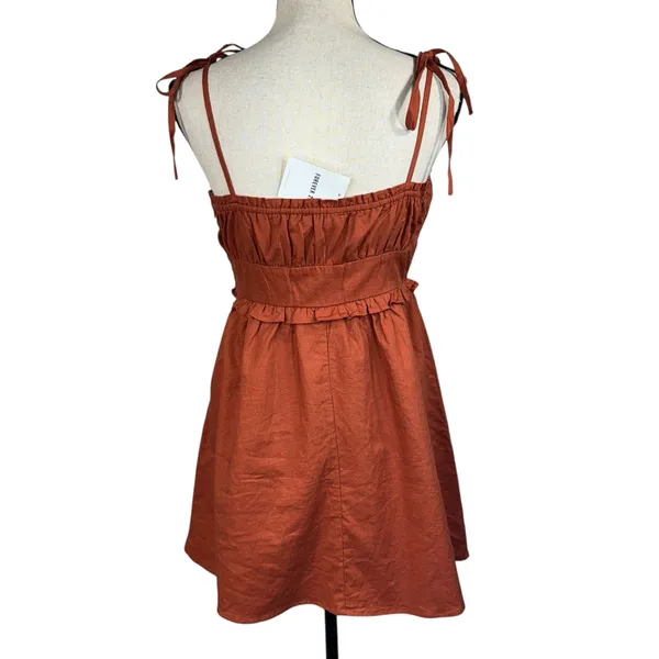 Forever 21 Medium A-Line Dress Sleeveless Lined Adjustable Straps Empire Waist - Image 6
