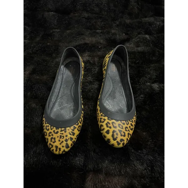 Crocs Lina Graphic Animal Leopard Print Ballet Flats Women's Size 7 Waterproof - Image 2