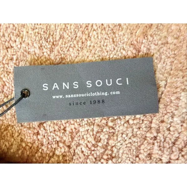 NWT Sans Souci Polka Dot Sheer Strapless Handkerchief Tube Dress Top Size M Y2K - Image 6