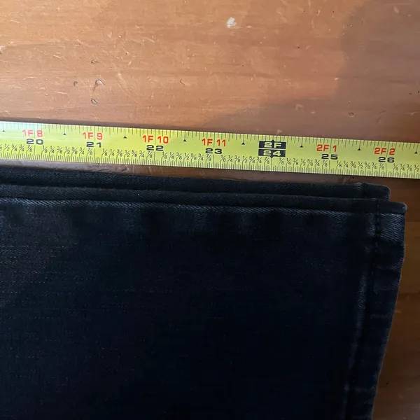Good American Good‎ Straight High Rise Jeans Zip Fly Women Black Size 4 / 27 - Image 7