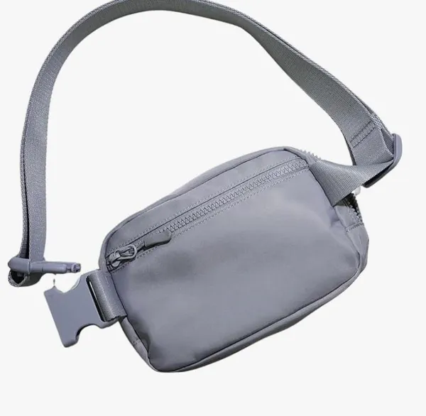 Stylish Gray/Blue Belt Bag Gray - Image 15
