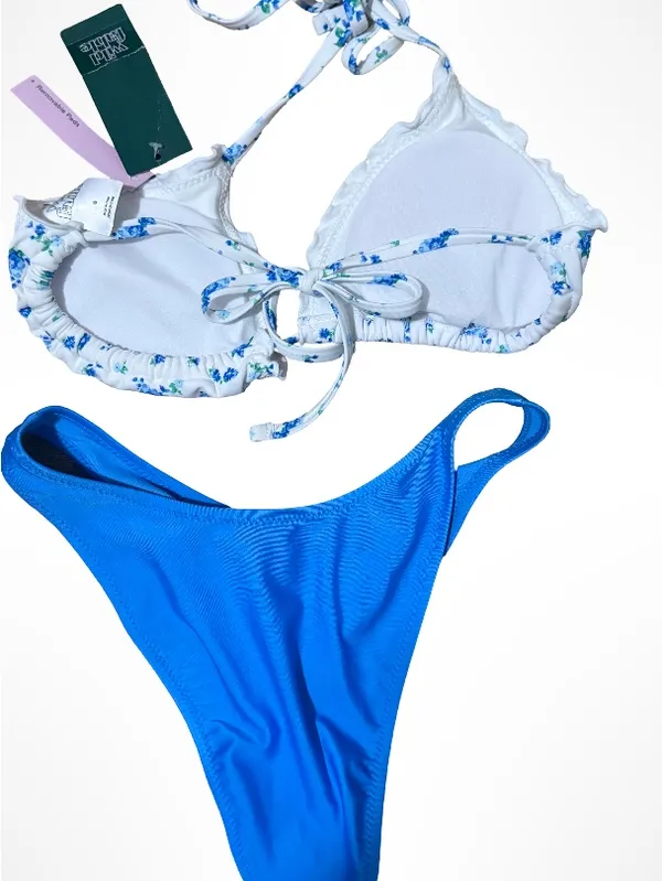 wild fable Blue & White Floral Bikini Set - Image 4