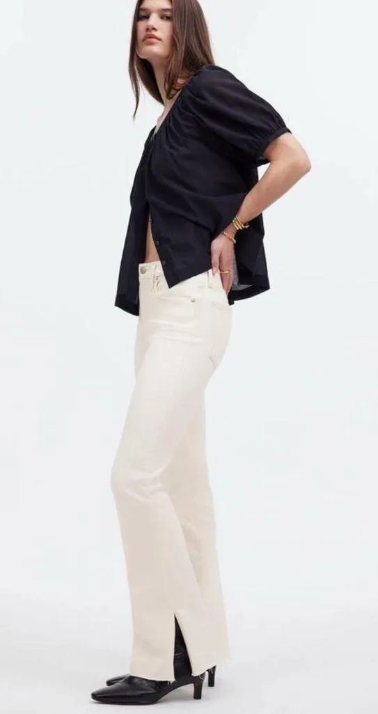 NEW Madewell Kick Out Full-Length Jeans Vintage Canvas 26 - Image 4