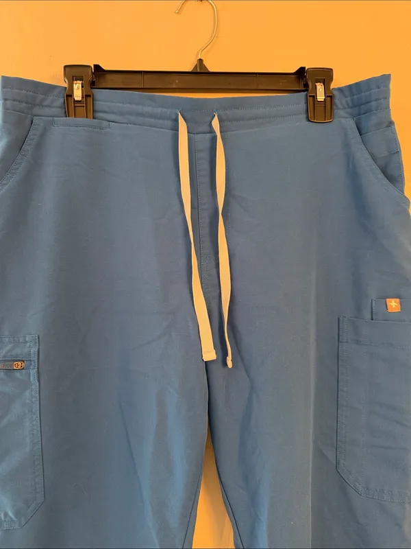 Figs  Blue Drawstring Utility Pants large tall - Image 5