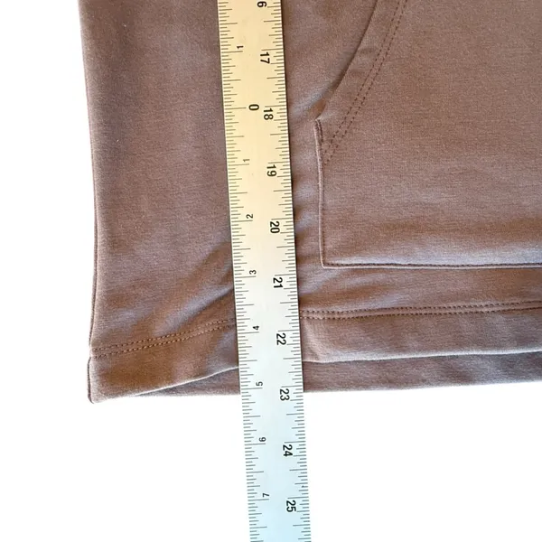 TS by Thrive NWT Taupe Women's V Neck Hoodie Size Small - Image 10