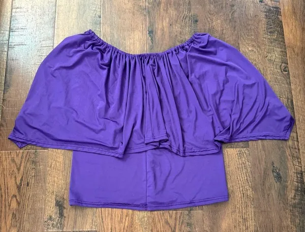 DREAGAL purple shawl top, size XL - Image 5