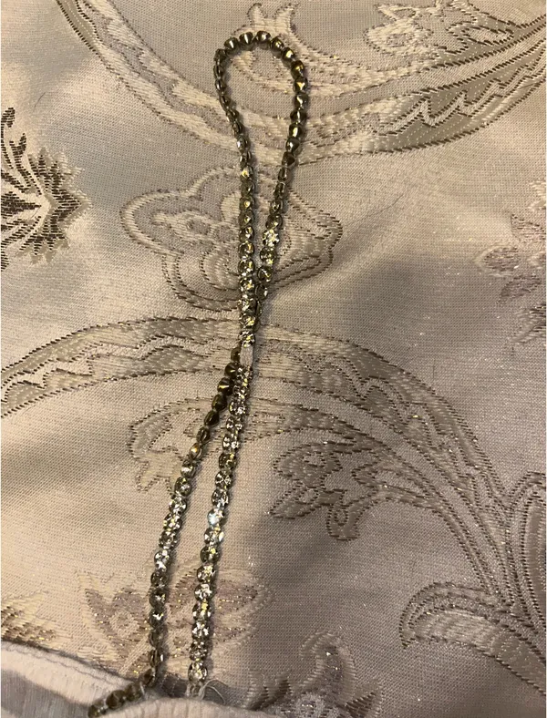 LF Stores White Cropped Ribbed Tank Top With Diamond Straps (Brand new) - Image 4