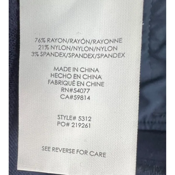 Cabi‎ Pants Womens 6 Navy Blue 9 to 5 Bootcut Trousers Pockets Stretch #5312 - Image 12