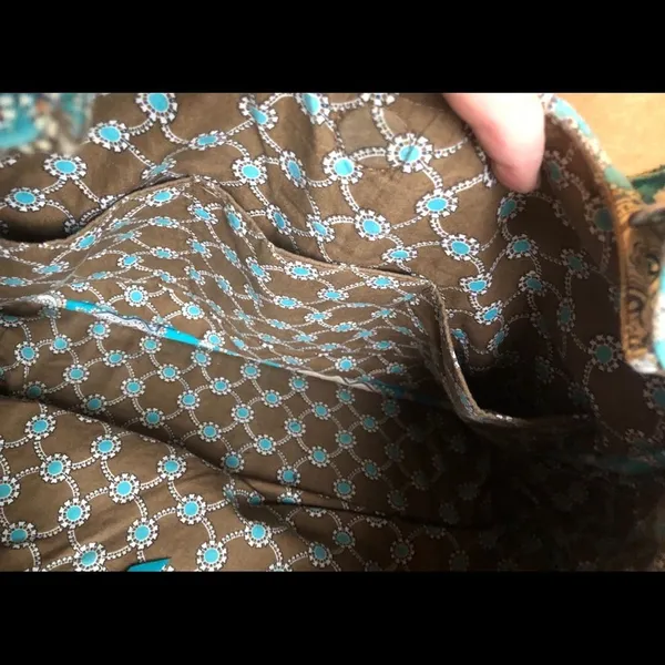 VERA BRADLEY Large Hobo in Totally Turq Retired Spring 2010 - Image 5