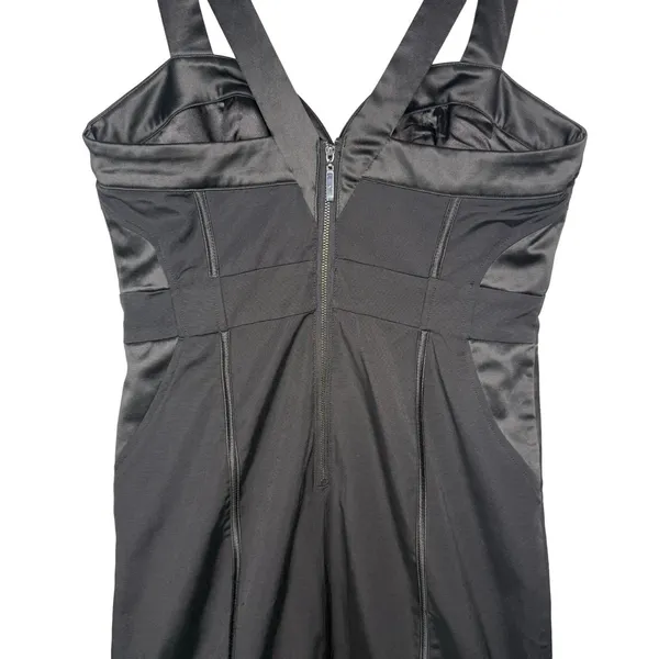 bebe Y2K Medium (8) Black Bodycon Dress Mini Timeless Classic Cocktail - Image 5