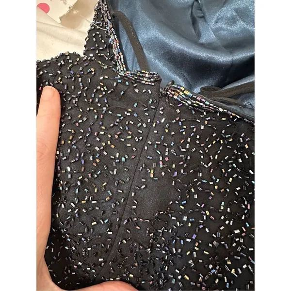 Je MataDi by Sean Mehta blue beaded Size 8 - Image 10
