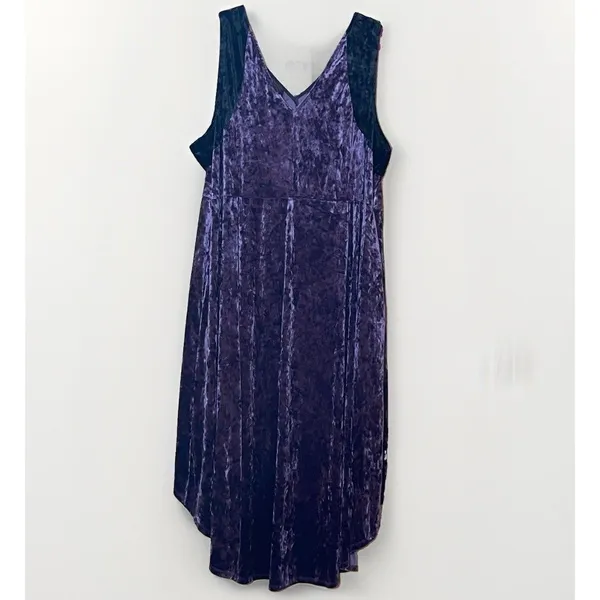 Hot Topic Sailor Moon Queen Beryl Dress 5X Plus Purple Velvet Hi Low NWT Cosplay - Image 6