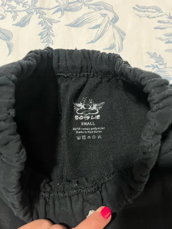 Boys Lie ‘We All Eat Lies’ Black Joggers - Image 3