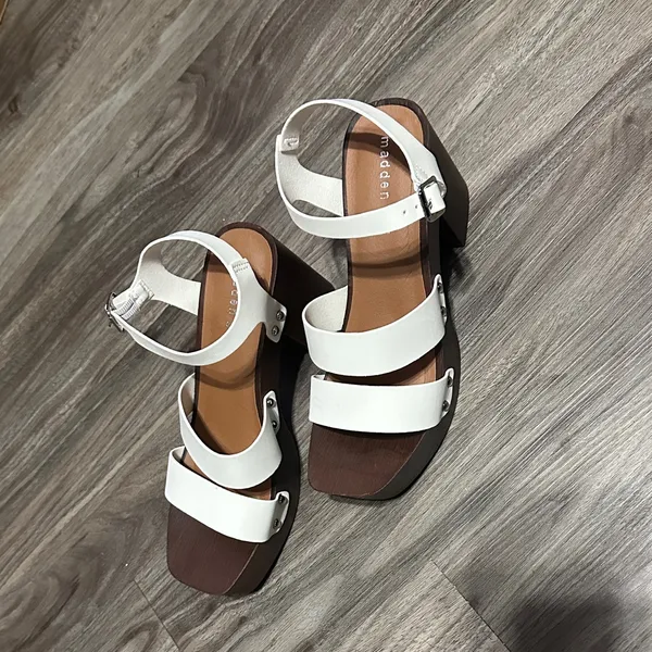 Madden Girl Cream Strappy Sandals - Image 3