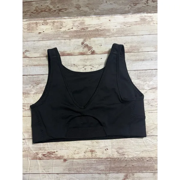 Nike Dri-Fit Sports Bra Size Medium Black Athletic Active Workout Athleisure - Image 2