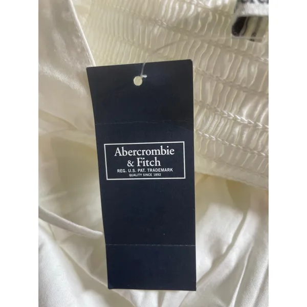 NEW Abercrombie & Fitch Smocked Cutout Sleeveless Midi Maxi Flare A-Line Dress S - Image 7