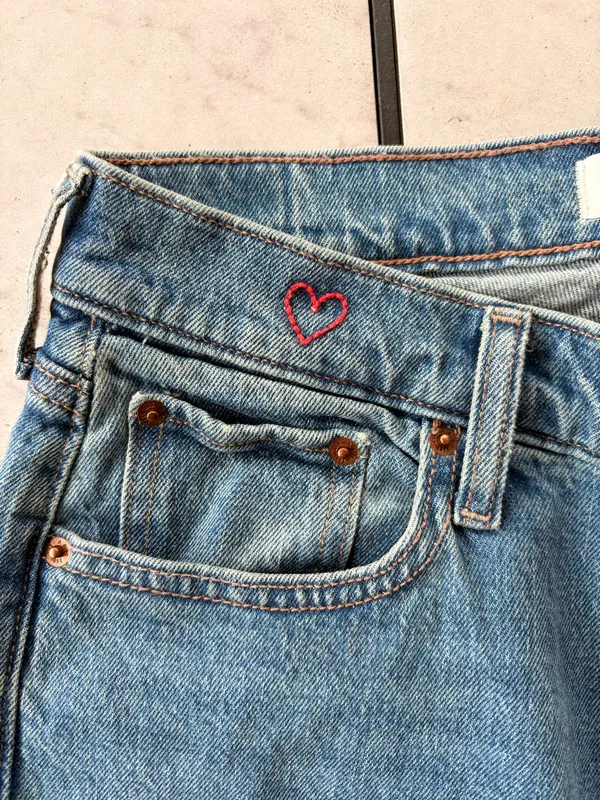 Abercrombie Jeans Mid-Rise Straight Short 90s 28 - Image 5