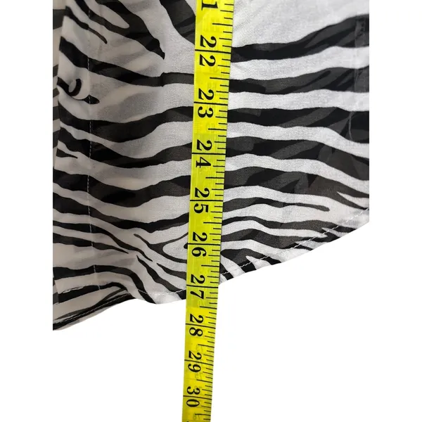 Princess Polly Zebra Print Button Down Shirt S - Image 4