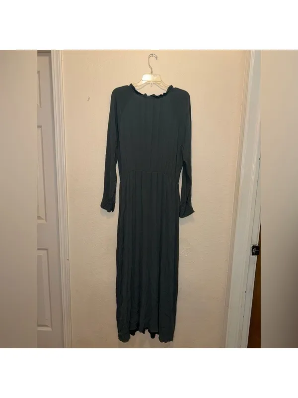 Chic Soul Maxi Prairie Long Sleeve Dress - Image 3