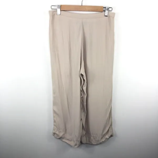 Reformation Tan Pleated Wide Leg Pants Womens Size S‎ Quiet Luxury Minimal - Image 5