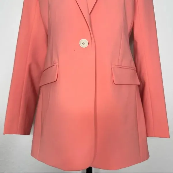 J. Crew Tollegno 1900 Italian Stretch Wool Long Parke Blazer #AJ897 Size 4 - Image 5