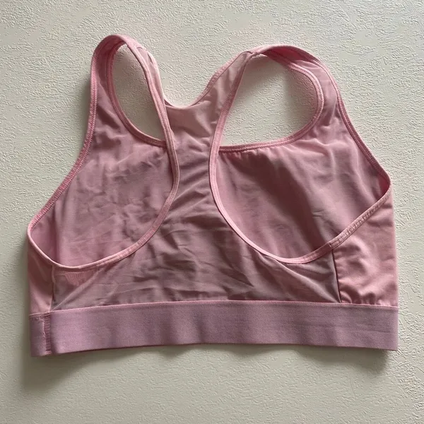 Victoria Sport Pink Logo Sports Bra Large Padded Racerback Athletic Workout Bra - Image 2