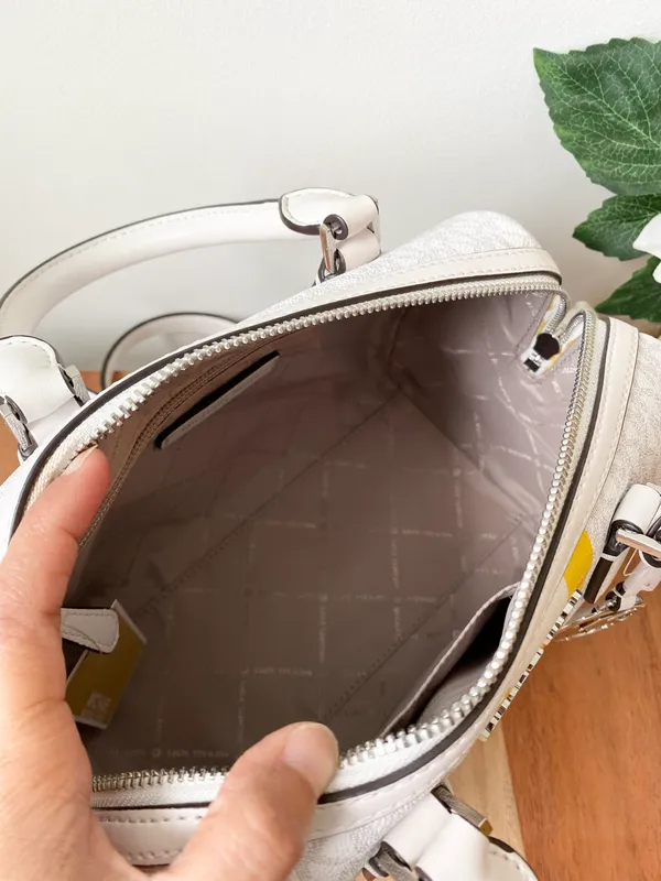 NWT Bedford Small Logo Stripe Satchel Handbag - Image 8