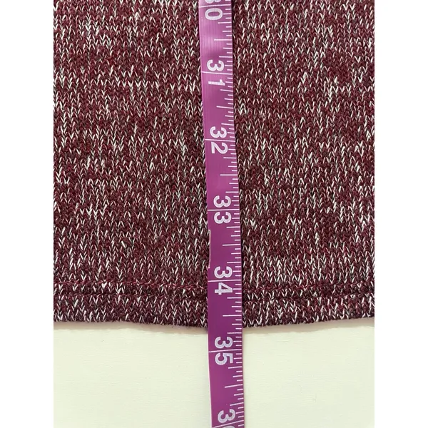 Wet Seal Burgundy Marled Lightweight Knit Open Front Cardigan Size M GUC - Image 9