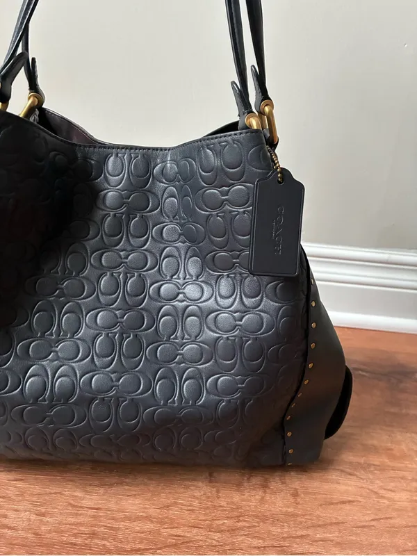 Coach Edie Shoulder Bag 31 In Signature Leather With Rivets - Image 3