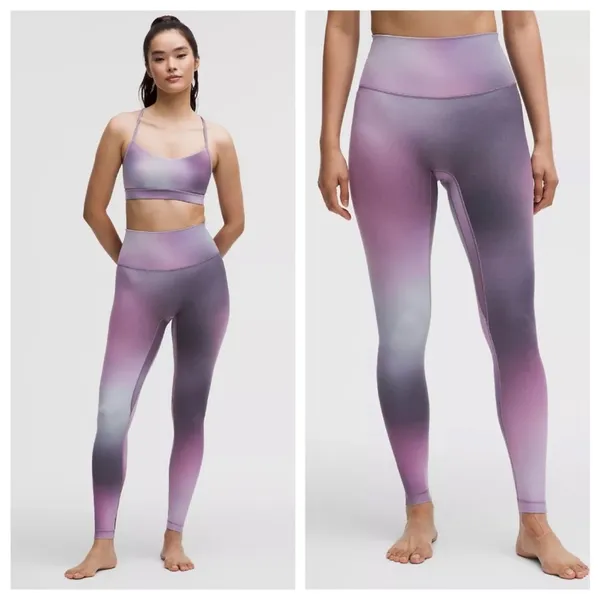 Lululemon Align High-Rise Pant 28” Aurora Haze Purple Multi Women's Size 12 NWT! - Image 9