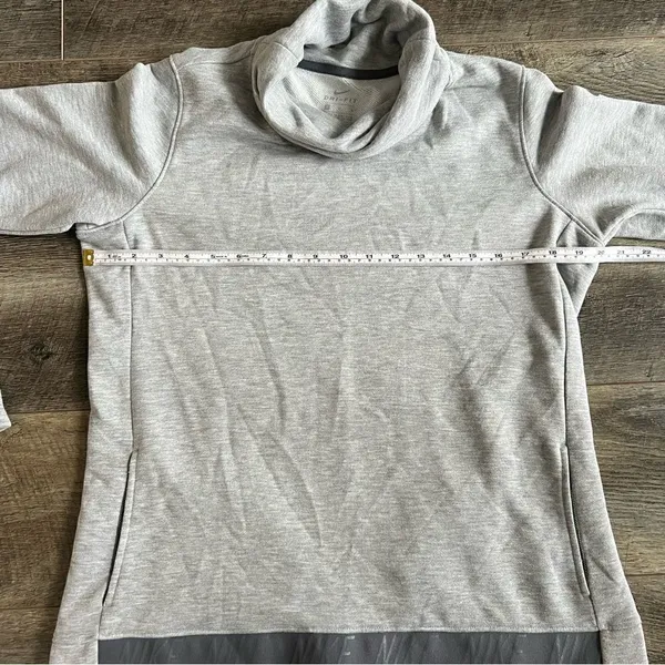 Nike Dry Cowl Funnel Neck Pullover Top Heather Gray Medium - Image 13