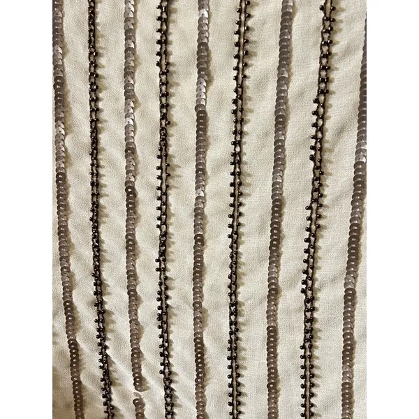 Tobi NWT Tan Sequin Spaghetti Strap Dress Size Medium‎ Party Chic Retro Evening - Image 3