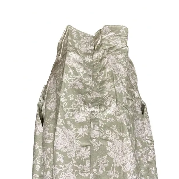Roller Rabbit Caxias Darya Dress Sage Green White‎ Floral Size Medium - Image 5